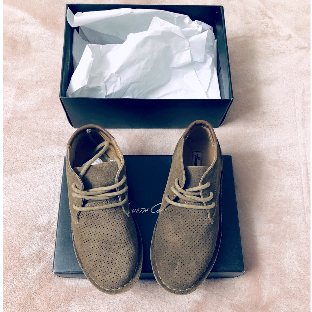 Real Deal2 Tan Suede boys leather shoes - Picture 1 of 4